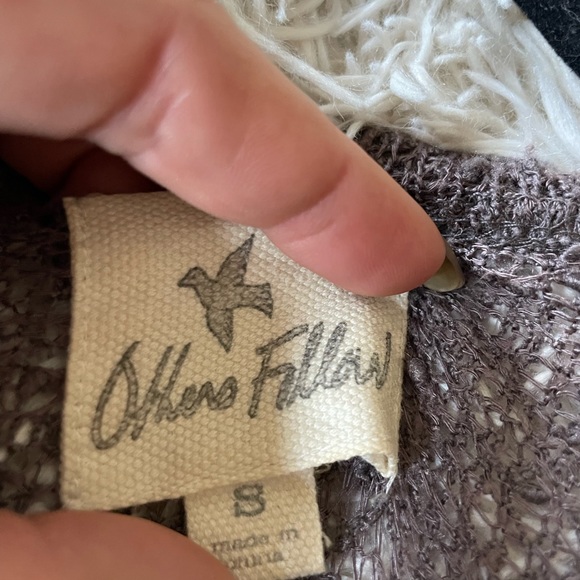 “Others Follow” Long Smokey lavender open cardigan size small - Picture 2 of 2